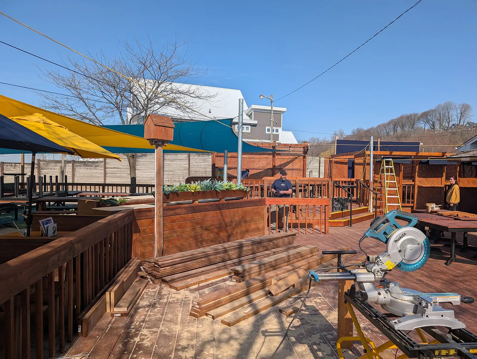 GTs On The Beach patio renovation completed by MD Construction.