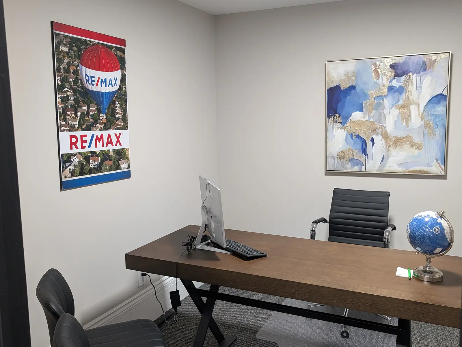 Modern office renovation completed by MD Construction as part of their commercial construction services.